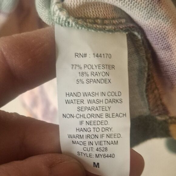 Exclusive One Floral Green Hoodie size medium - Picture 3 of 6